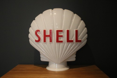 Shell benzinpumpe globus glas - benzinpumpe,