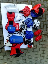 KWON WTF Adidas Karate Taekwondo Kickboxen Set Pratzen Fussschutz Schuhe 38 S L