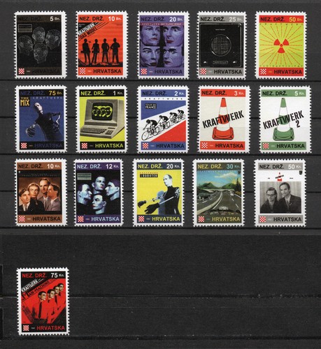 Kraftwerk briefmarken satz - kraftwerk,