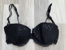 H&M BH,75B,schwarz,Pailletten