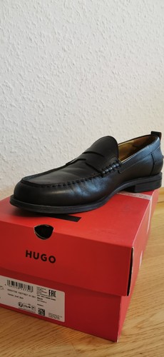 Hugo leder loafers - hugo,