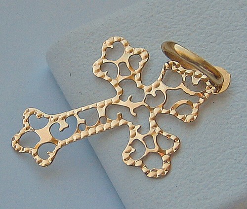 Anhänger gold kreuz aus - kreuz,