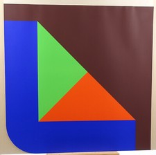 Georg Karl Pfahler 1926 - 2002 Serigrafie Siebdruck ohne Titel informel formativ