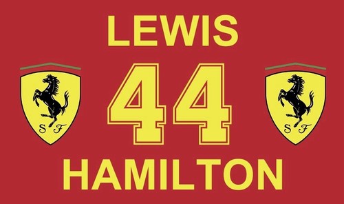 Lewis hamilton flagge 6x4 - hamilton,