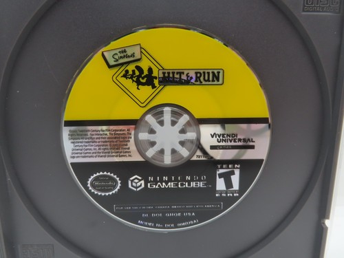Game cube the simpsons hit - game,