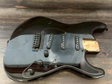 80s Charvel by Jackson Model-1A SSS Body Black USA J-100 Pickups