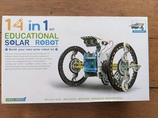 Solar-Roboter Bausatz 14 in 1 - Modellbau Experimentierkasten Elektrik ab 10 J.