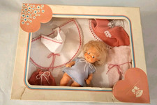 Vintage Puppe Puppenset DDR August Riedeler  "Königsberger Puppen" orig. Karton