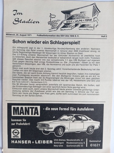 Fussball programm amateurliga - fussball,