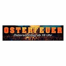 Banner "Osterfeuer" – Hochwertiger PVC-Banner mit Ösen für den Außenbereich mit 