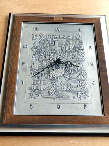 Wanduhr aus zinn - wanduhr, im
