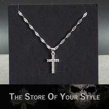 Halskette mit Kreuz Silber
