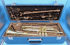 #SE4432# alte Trompete Jazztrompete „Weltklang„ Musikinstrument RAR *LESEN*