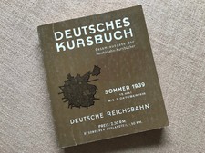 Deutsches Kursbuch " Nachdruck " Sommer 1939/2 über 600 Seiten sehr gut erhalten