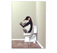 Poster Pinguin auf der