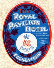 ein alter Kofferaufkleber THE