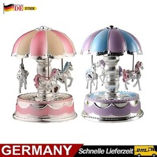 Romantisches Karussell-Spielzeug 3 Pferde & Licht Karussell-Spieluhren Geschenk