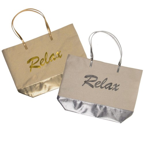 Shopper einkaufstasche silber - shopper,