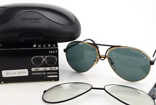 CARRERA PORSCHE DESIGN Brille Sonnenbrille 5657 90 58-15 Gold Black Matt 80s NOS