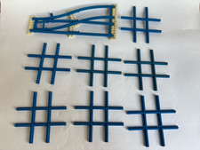 Lego 4,5 9V Volt 7x Kreuzung Weiche Blau Eisenbahn Zug Konvolut