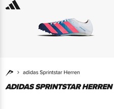 Adidas Sprintstar Spikes 42 2/3 Weiß GY 0940