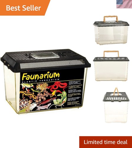 Medium plastic terrarium for - plastic,