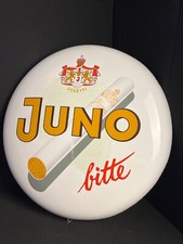 JUNO bitte-Emailleschild Emailschild - 60 cm Durchmesser - D 1955 Josetti Schild