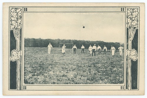 Ansichtskarte faustball - ansichtskarte,