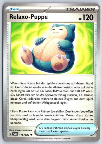 Pokemon karte relaxo - karte, relaxo-puppe