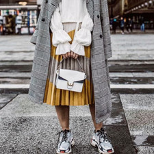 Zara Kunstwildleder Akkordeon