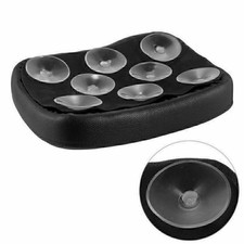 Motorrad Sozius Sitz Sitzpad mit 8 Saugnapf für Harley Chopper Bobber Schwarz 8