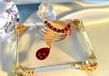 Brosche Vintage Strasssteine