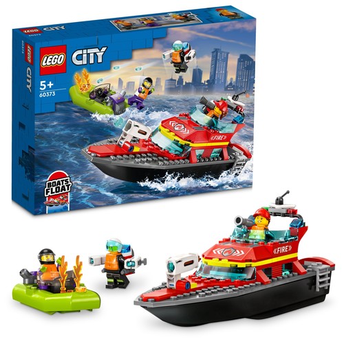 Lego feuerwehrboot - feuerwehrboot, (60373)
