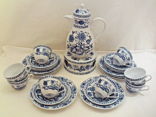 Kaffeeservice zwiebelmuster - kaffeeservice,