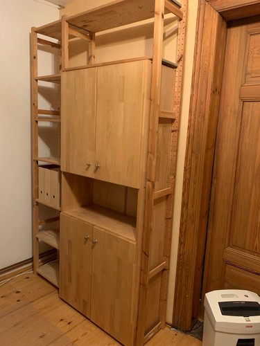 Büroschrank buche echtholz - buche,