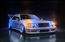 LED Bild Leuchtbild LED Bilder Wandbild / AUTO / SILVER / OLDTIMER / SPORTWAGEN