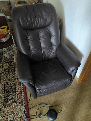 Leder fernsehsessel mit - leder,