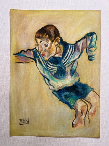 Egon schiele zeichnung - zeichnung, auf