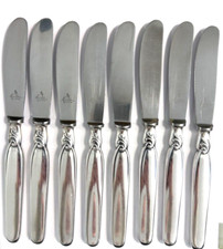 8 Messer Besteck Wilkens Martin Modell Claudia 90 er Silber 20,4 cm