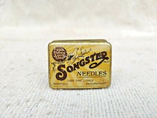 Vintage Songster Nadel Elektrischer Grammophon Adv Litho Blech England TB1344