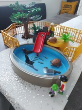 Playmobil 3650 Seehund Becken Zoo Tierpark Mit Grossem Baum 