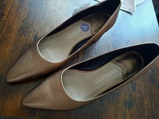 Pumps Damenschuhe Echtleder gold Gr.40 NEU