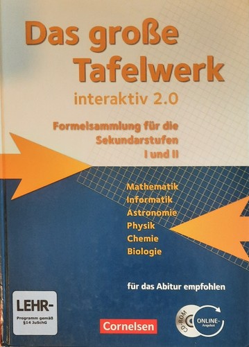 Cornelsen das große tafelwerk - das,
