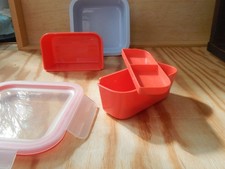 Brotdose Lunchbox mit 3 Einsätzen herausnehmbar Fächer auslaufsicher Ikea  3.D