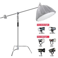 C-Ständer aus Edelstahl mit