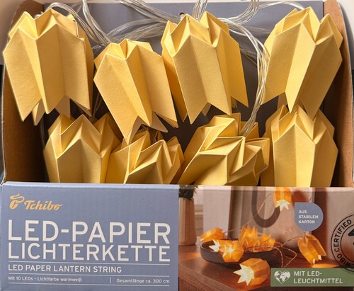Tchibo led papier lichterkette - tchibo, led-papier-lichterkette