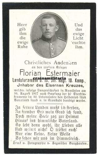 Orig sterbebild soldat 18 - orig., ir.18