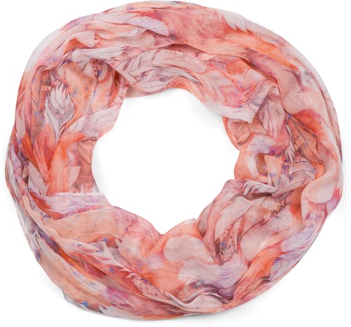 Damen loop schal feder muster - damen,