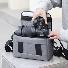 Fototasche für Spiegelreflexkameras DSLR Groß XL Kameratasche mit Tragegurt