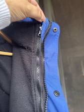 Leikatex Pilotenjacke XL, Gefüttert, Warm, Winterjacke mit Fleecejacke Blau